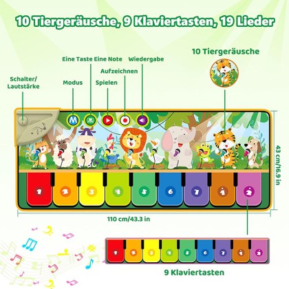 Rodzon Baby Spielzeug Musikmatte